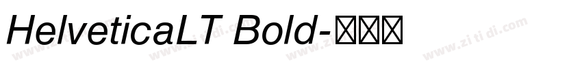HelveticaLT Bold字体转换